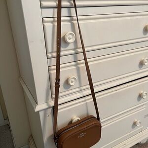 GUC Coach Jamie Camera Crossbody in Tan